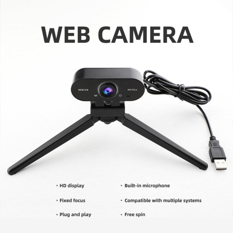 2K Auto Focus Full HD Webcam Built-in Microphone High-end Video Call Camera Computer Web Camera For PC Laptop web para pc