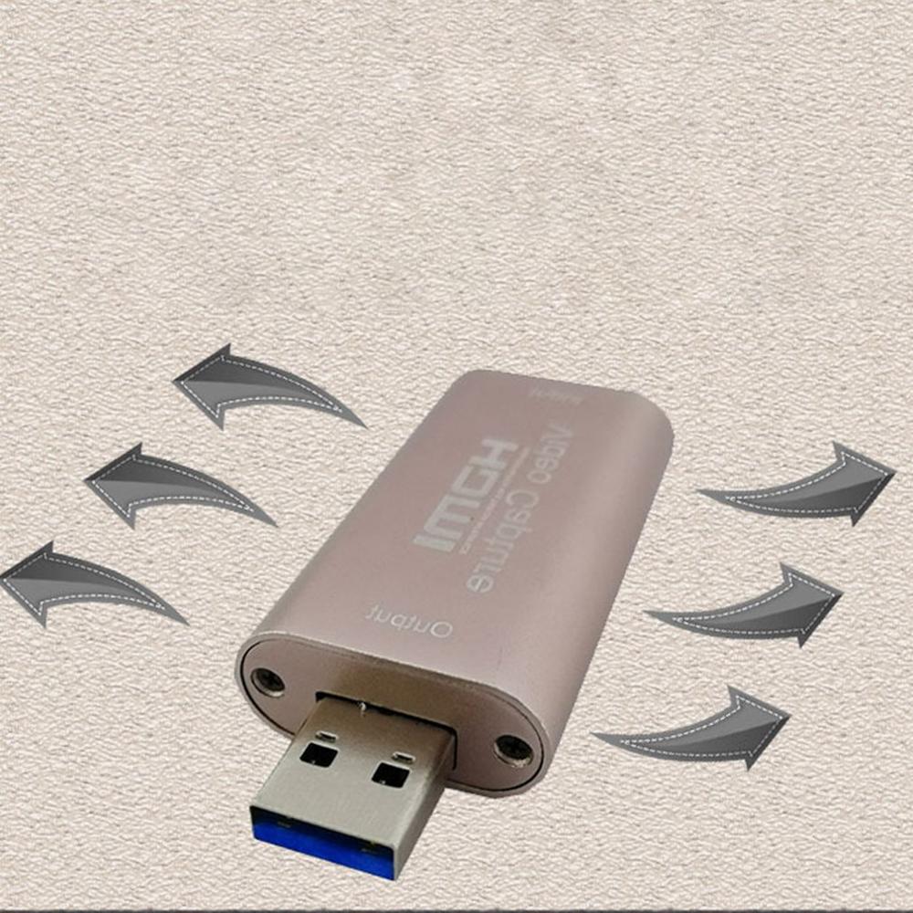 USB 3.0 HDMI Capture Card 1080P High Definition Video Conferences Film Production 60HZ Game Live Capture Card