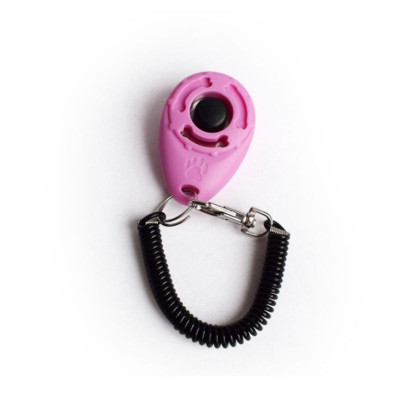 Correa de plástico inteligente para adiestramiento de perros, accesorio para entrenamiento de mascotas, 10 unids/lote: Rosa