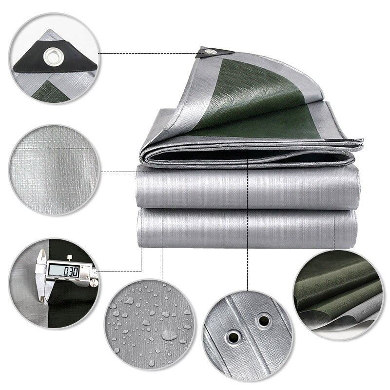 Outdoor Awning Garden Plant Waterproof Shade Cloth Home Garden PE Weaving Rainproof Cloth Waterproof Sunscreen Cold Resistance F