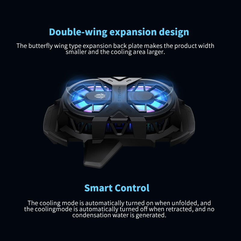 Alkuperäinen redmagic dual core cooler redmagic 6 6s pro pelipuhelin dual core tuuletinjäähdytin red magic 6 pro jäätelakointiasemalle
