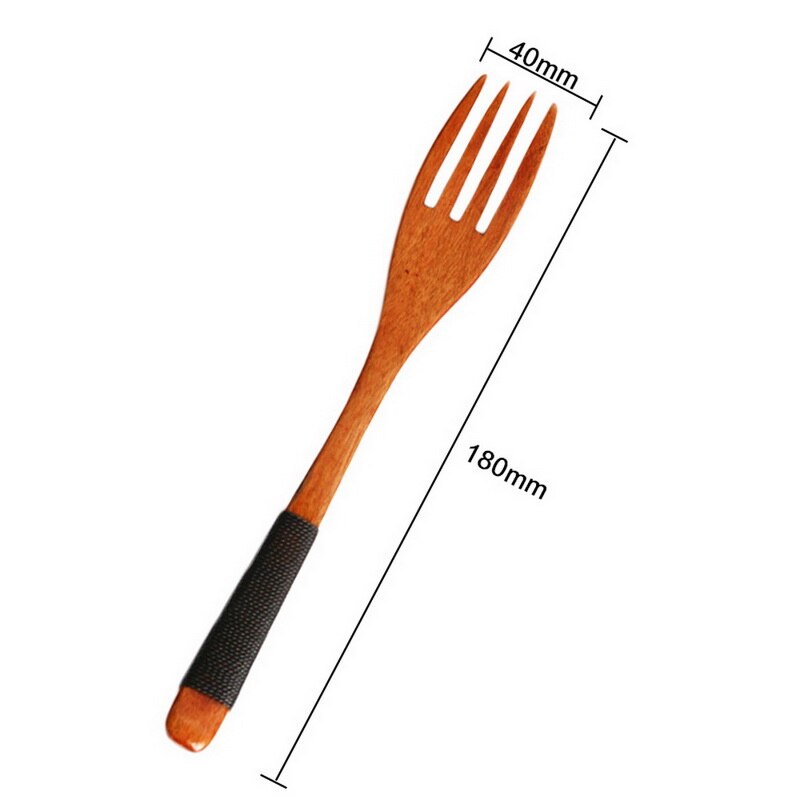 Punho longo colher de madeira natural colheres de chá de café de madeira alongamento mexendo colher 20x1.7cm cozinhar catering colher cozinhar ferramentas: A2