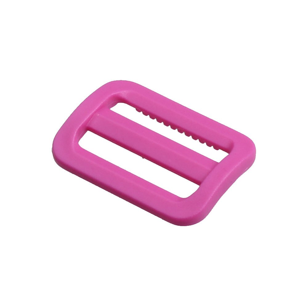 Meetee-50pcs-boucles de bague réglables pour le sac à dos, en plastique incurvé Tri-glisse, sangles pour l'extérieur, collier de chien, sangle de 25mm: purple red