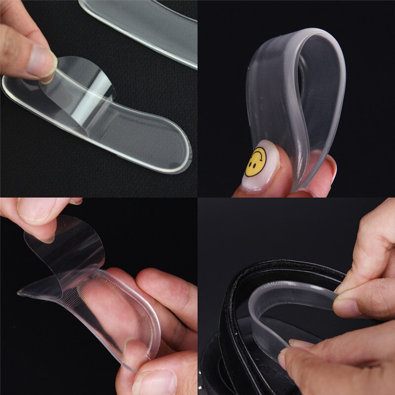 3 accoppiamenti Del Silicone Del Piede Adesivi Gel Sottopiede Tacco Alto Pad Cuscino Trasparente Scarpe Solette Pad Invisibile Adesivo Scarpe di Cura di Piede