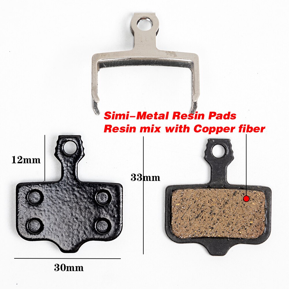 4 Pairs Resin Sintered Bicycle Disc Brake Pads for SHIMANO SRAM AVID Elixir MTB Mountain Bike Organic Ceramics Carbon Zoom brake
