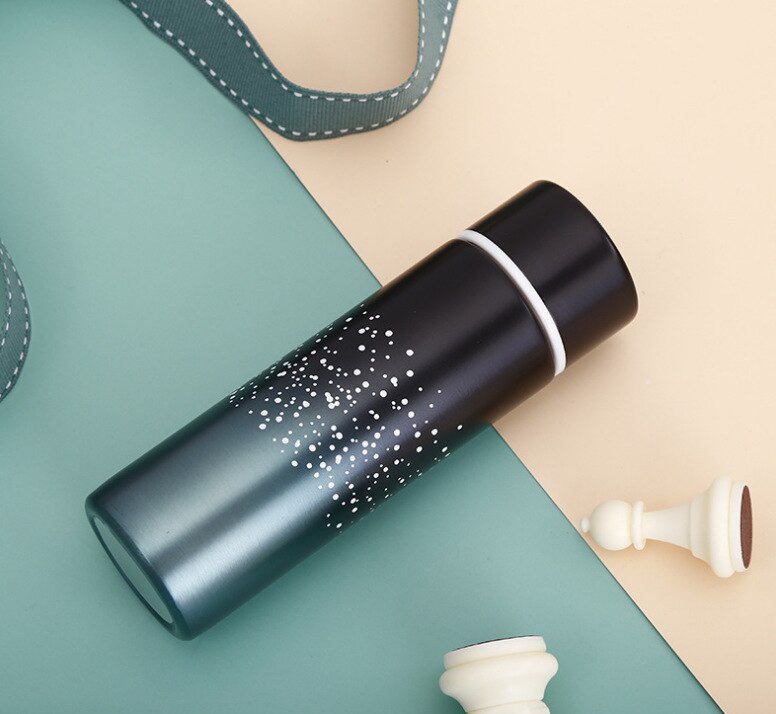 kreskówka Thermo składany kubek przenośny kubek termiczny ze stali nierdzewnej robić kawy herbata kemping izolowany mini termos butelka: K