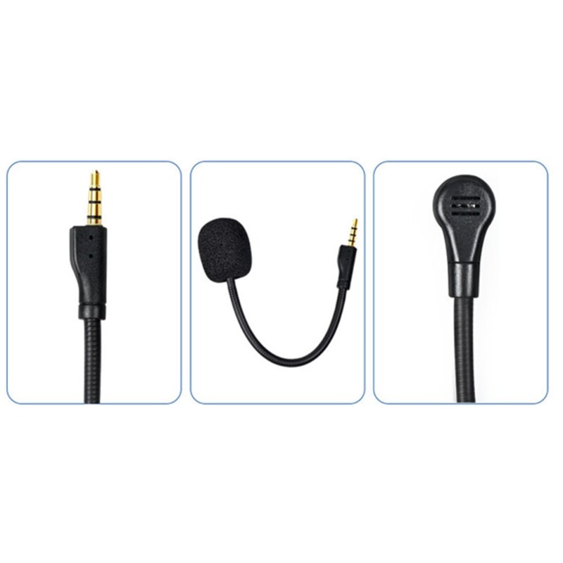 Replacement Game Mic Detachable Microphone Boom for ~Steelseries Arctis 1 1.0 One Wired Wireless Headphones Gaming Heads