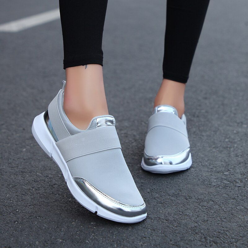 Tenis feminino kvinner tennissko måke sølv sportssko kvinnelige anti-skli stabile atletiske Fitness joggesko 3