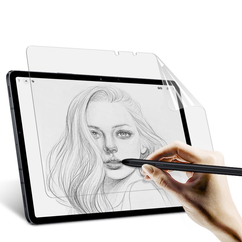 Drawing Screen Protector For Samsung Galaxy Tab A8 10.5 S6 Lite 10.4 A7 S7 11 12.4 Plus FE Matte PE Anti Glare Paper Film