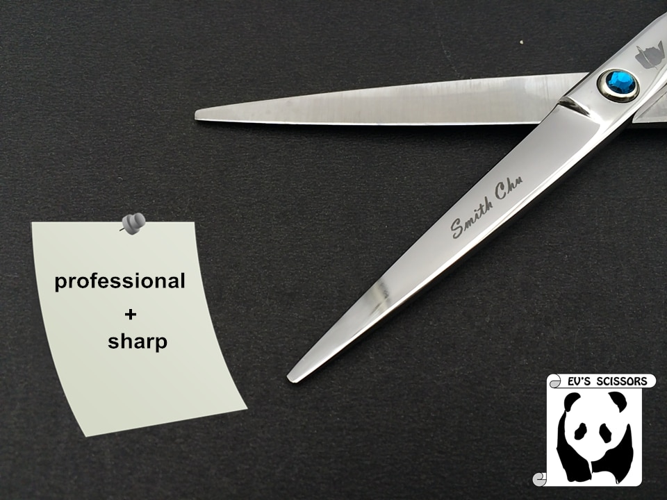 Smith chu-Juego de tijeras de peluquería profesionales, 6,0 pulgadas, 62HRC, corte recto y adelgazante con peine, ropa, aceite