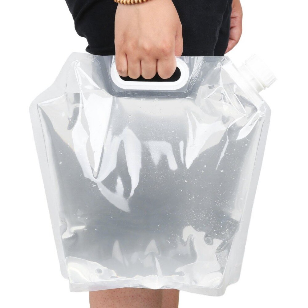 5L Protable Folding Water Storage Bag Emergency Liquid Storage Water Bag Camping Collapsible Liquids Container