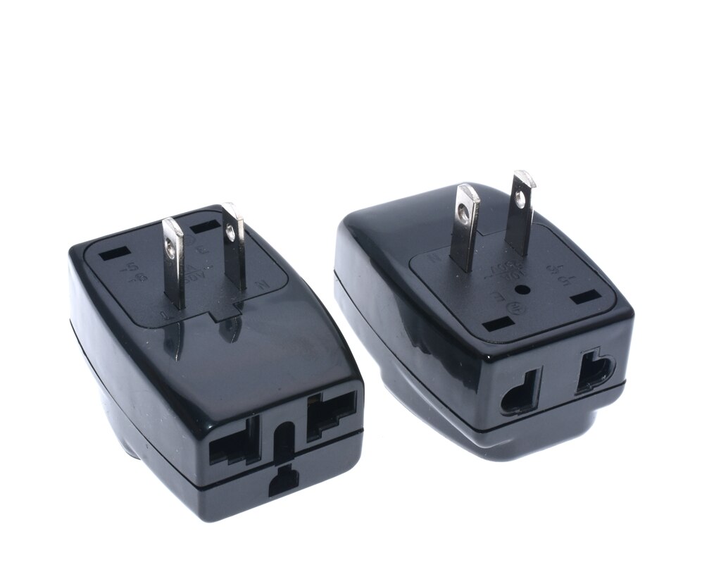 1pcs/t extended 3 outlet socket splitter US USA AC Power Plug Home Travel Converter Adapter Adaptor Mexico USA Wall charger