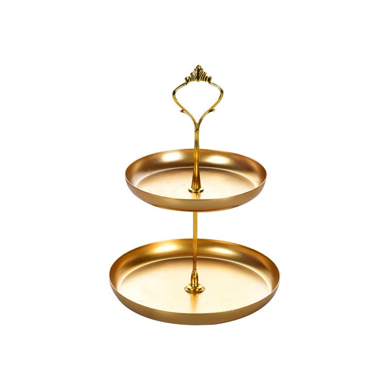 Fruit Basket Fruit Bowl Fruit Bowl Ceramic Fruit Bowl European Style Household Double Layer Fruit Bowl Dessert Plate