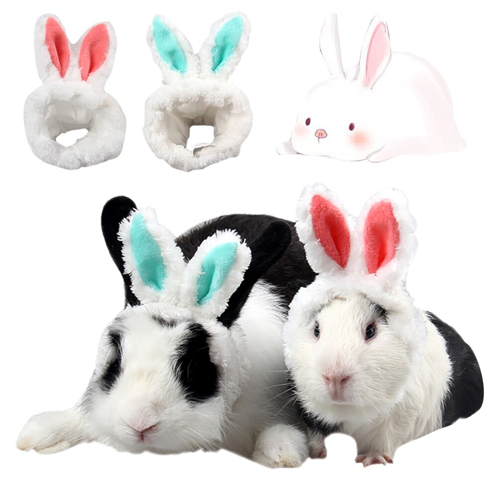 niedlich Haustier Katze Guinea Schwein Chinchilla Hut mit Ohren Hamster Kostüm Ohren klein Haustier Kopfbedeckung dekorativ Hut