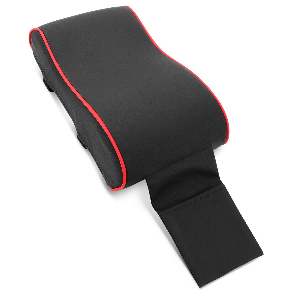 Auto Lederen Armsteun Doos Kussen Vorm Voor Saab 9-3 9-5 9000 93 900 95 Aero 9 3 42250 42252 9-2x 9-4x 9-7x: Black red line