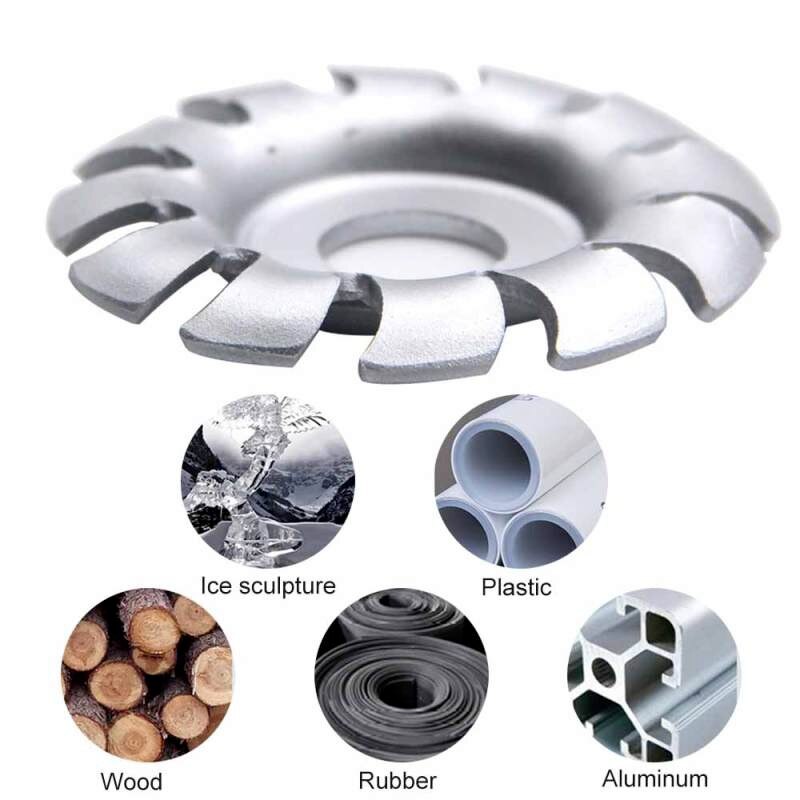 12 Teeth Wood Carving Disc Manganese Steel Grinder Disc 65/90mm Diameter Wood Plastic Angle Grinder Woodworking Tools