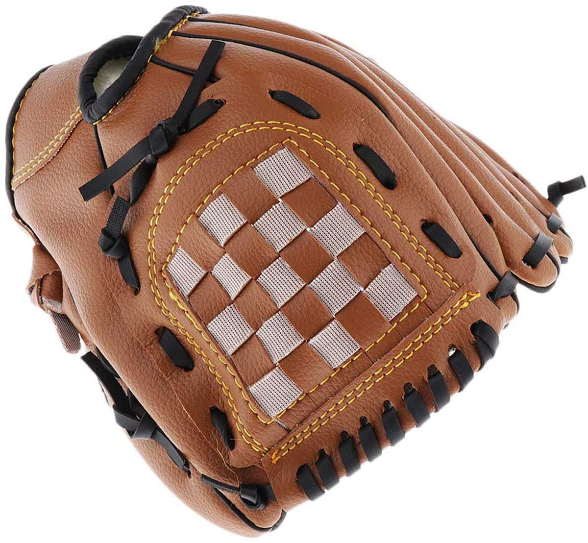 Baseball Gloves with Soft Solid PU Leather Thickening Pitcher Softball Gloves for Child Teens Adult Right Hand Throw, Left Hand