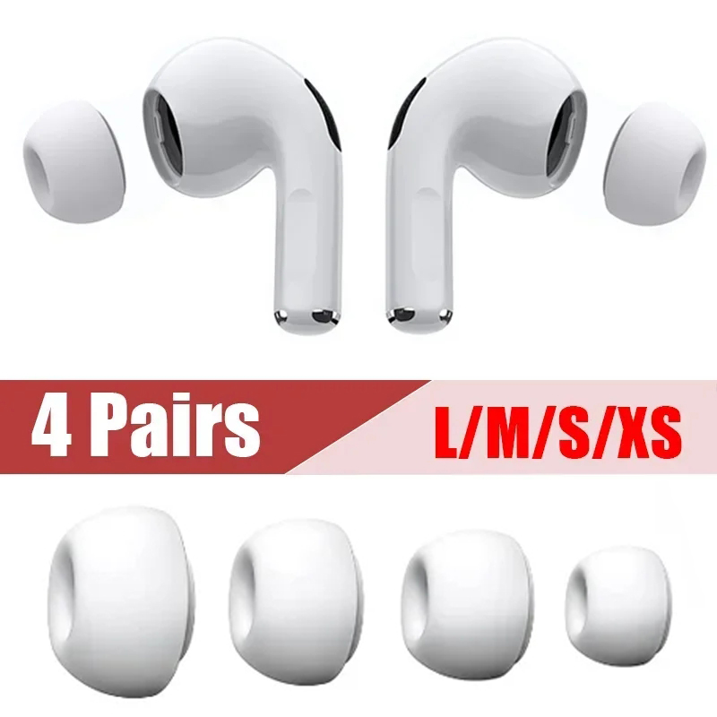 1-4 Pairs Vervanging Oordopjes Voor Airpods Pro 1e 2e generatie Oordopjes Buds Siliconen Rubber Oordopjes Oortelefoon cap Gel Tips