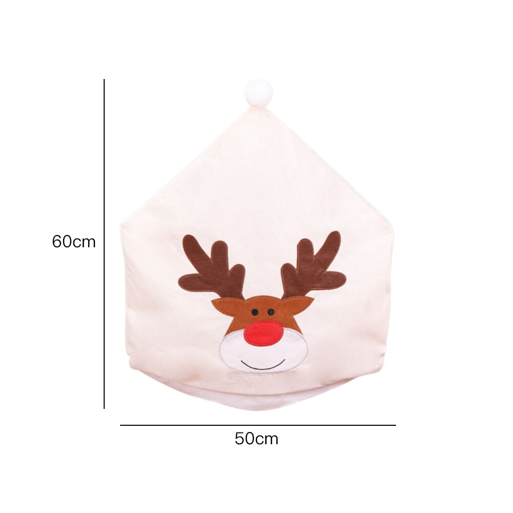 Santa Hat Chair Covers Christmas Decor Dinner Chair Xmas Cap Sets Dinner Table Hat Chair Back Covers For Home: C