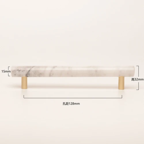 Tiradores de armario de latón + mármol, pomos de armario, tiradores de cajón de latón y piedra, perilla de tocador, manija de armario, herrajes para muebles europeos: TRANSPARENT