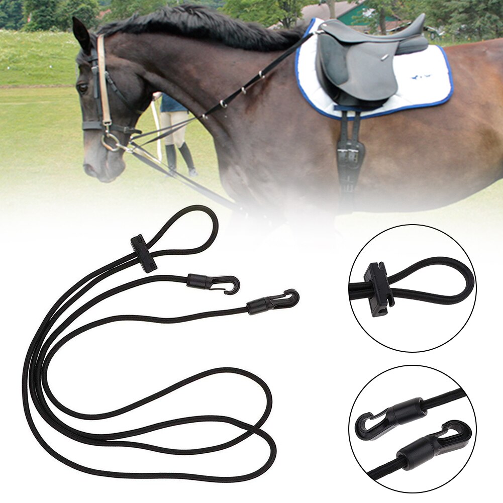 Cinta elástica para el cuello de 3m, cordón de entrenamiento para deportes al aire libre, ayuda correcta para rizos de caballo