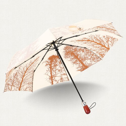 Automatische Sonnenschirm Uv Schutz Traditionellen Holz Griff Regenschirm Malerei Stoff Sonnenschirm Paraguas Frauen Regenschirm AB50UB: Style13-auto