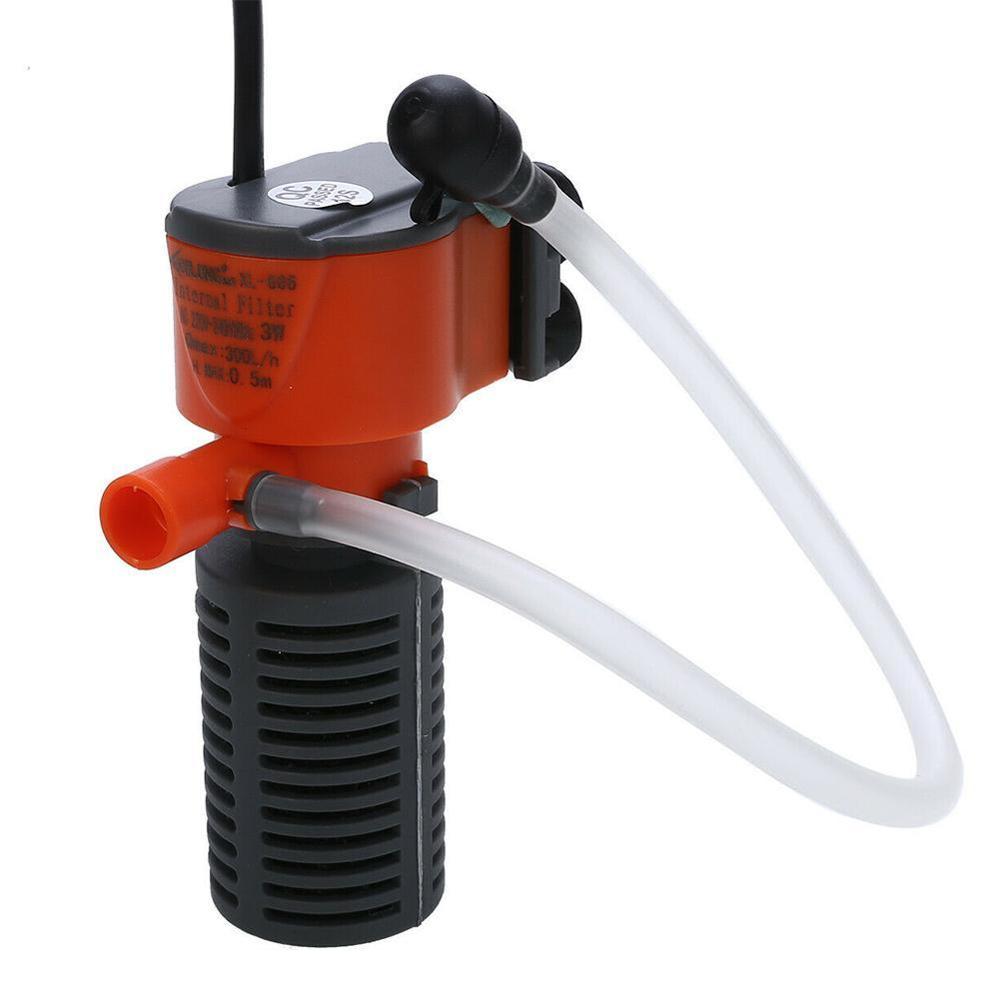 3 en 1 fonction Mini pompe pour filtre d'aquarium, 3W filtre filtrage pompe à débit faible bruit d'air pour l'augmentation de la pompe à éponge, eau H6E5: Default Title