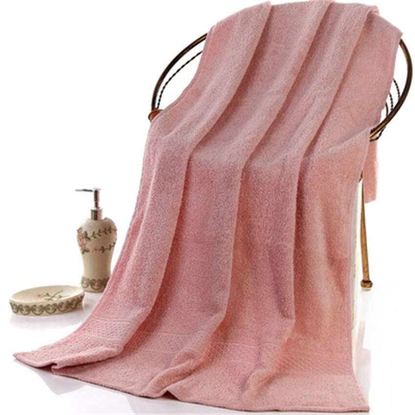3 stuks effen 100%  katoenen badhanddoeken voor volwassenen grote strandhanddoek badkamer voor thuis lakens spa badhanddoeken: Roze