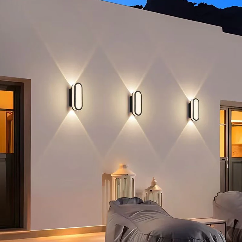 Udendørs væglampe led vandtæt belysning gade gårdhave veranda armatur hjem facade indretning udvendig have