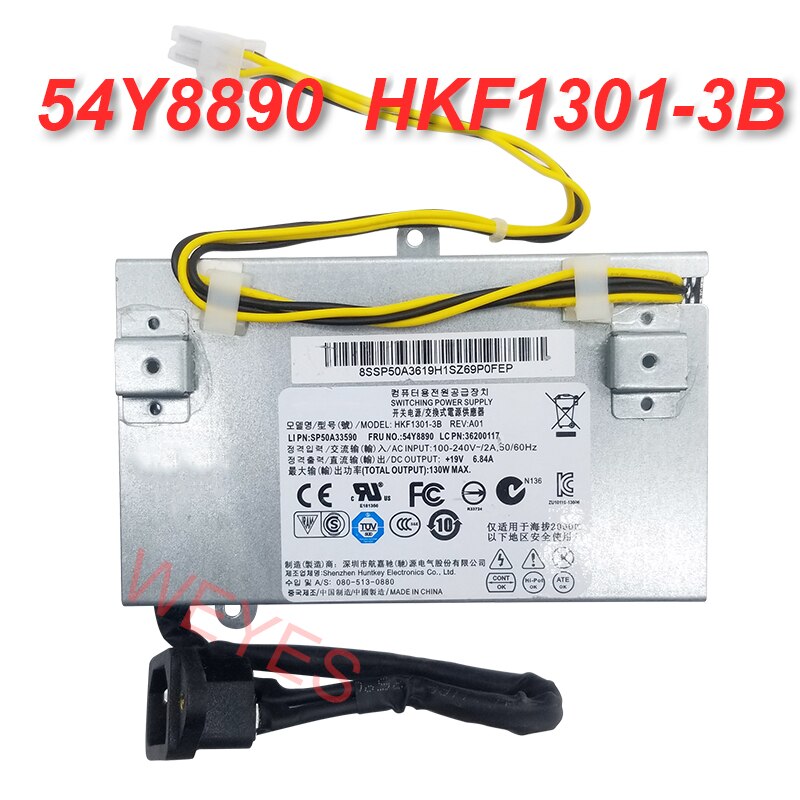 Genuino 54Y8890 HKF1301-3B 130W 50/60HZ 19V 6.84A di Alimentazione