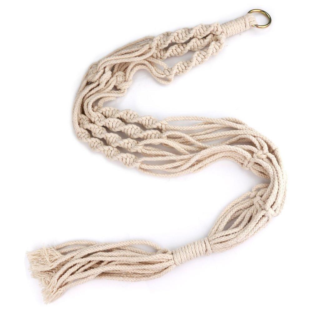 Handgemaakte Macrame Plant Hanger Bloempot Hanger Mand Lifting Touw Opknoping Pannenlap Voor Wanddecoratie Countyard Tuin: 4