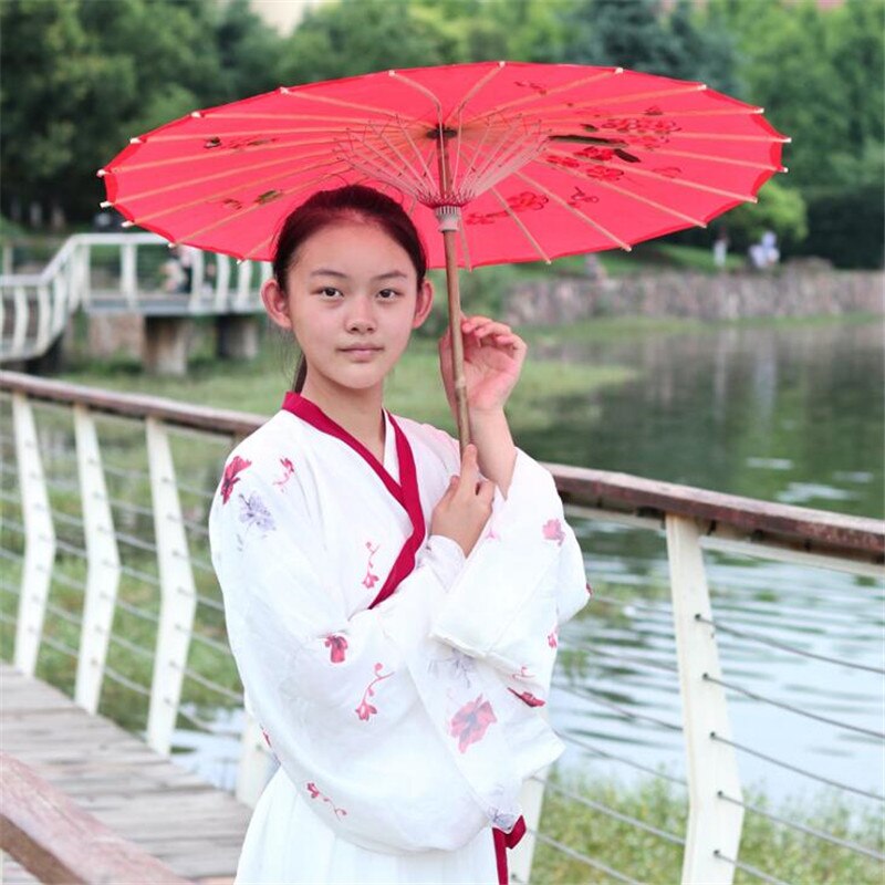 Chinese Traditional Umbrella Women Craft Parasol Dance Performance Classical Ceiling Decor Photography Props
