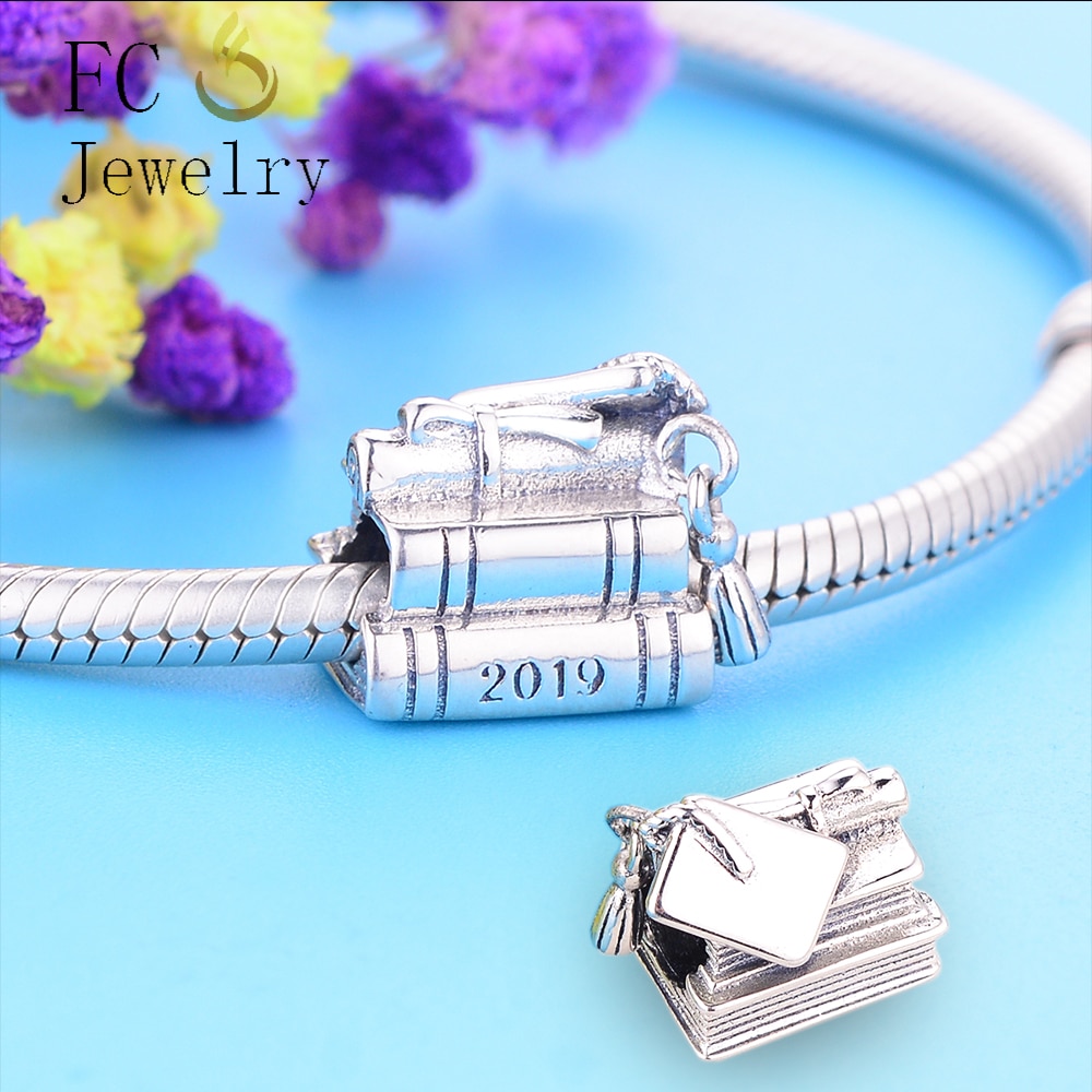 Fit Originele Charms Armband 925 Sterling Zilver Graduation Cap Charms Diy Sieraden Maken Berloque