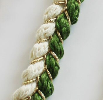 6 jaardia kultainen punos köysi 1.5cm puuvillasekoitettu köysi kierretty puuvillanarut takin koristelu askartelu köydet ompelutarvike: Vihreä