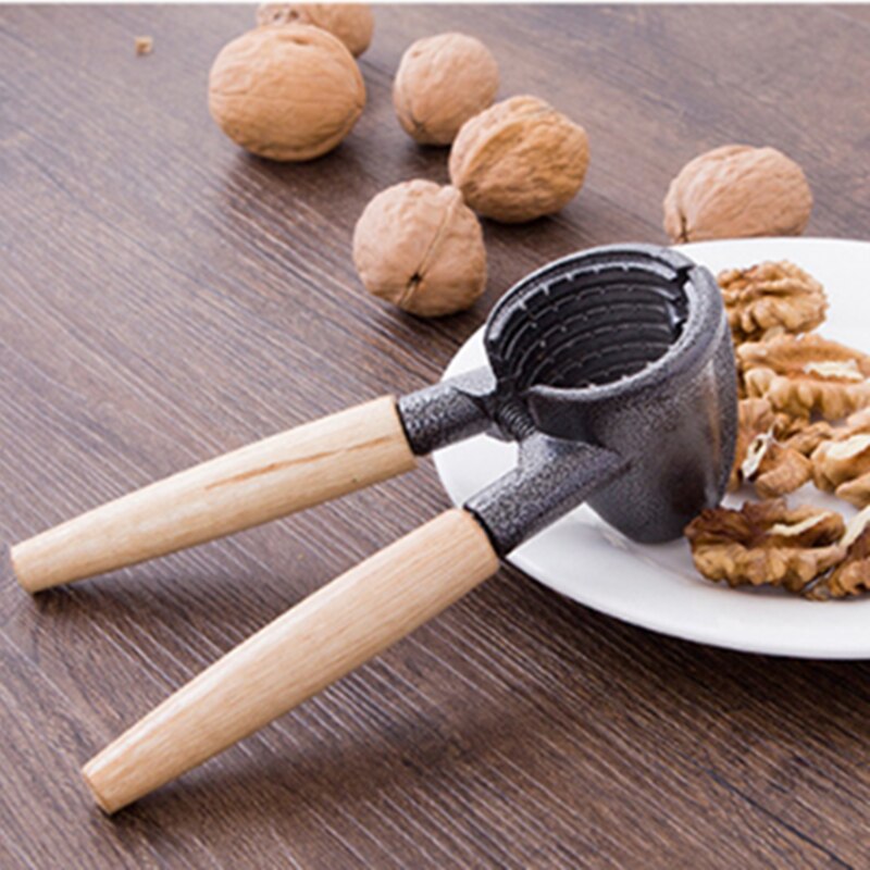 Notenkraker, schiller, amandel, walnoot, pecannoot, hazelnoot, hazelnoot, keuken, notenschiller, clip, gereedschap, klem, tang, cracker