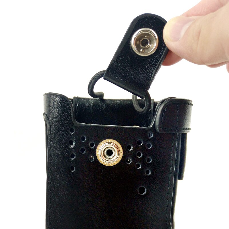 Lederen Beschermhoes Schoudertas Hard Holster Case voor Motorola GP328 GP340 GP380 GP3188 EP450 Walkie Talkie Walkie Talkie