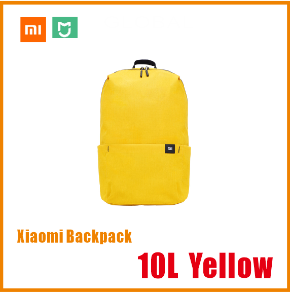 Xiaomi Colorful Mini Backpack Bag 8 Colors Level 4 Water Repellent 10L Capacity 165g Weight YKK Zip Outdoor Smart Life: 10L Yellow