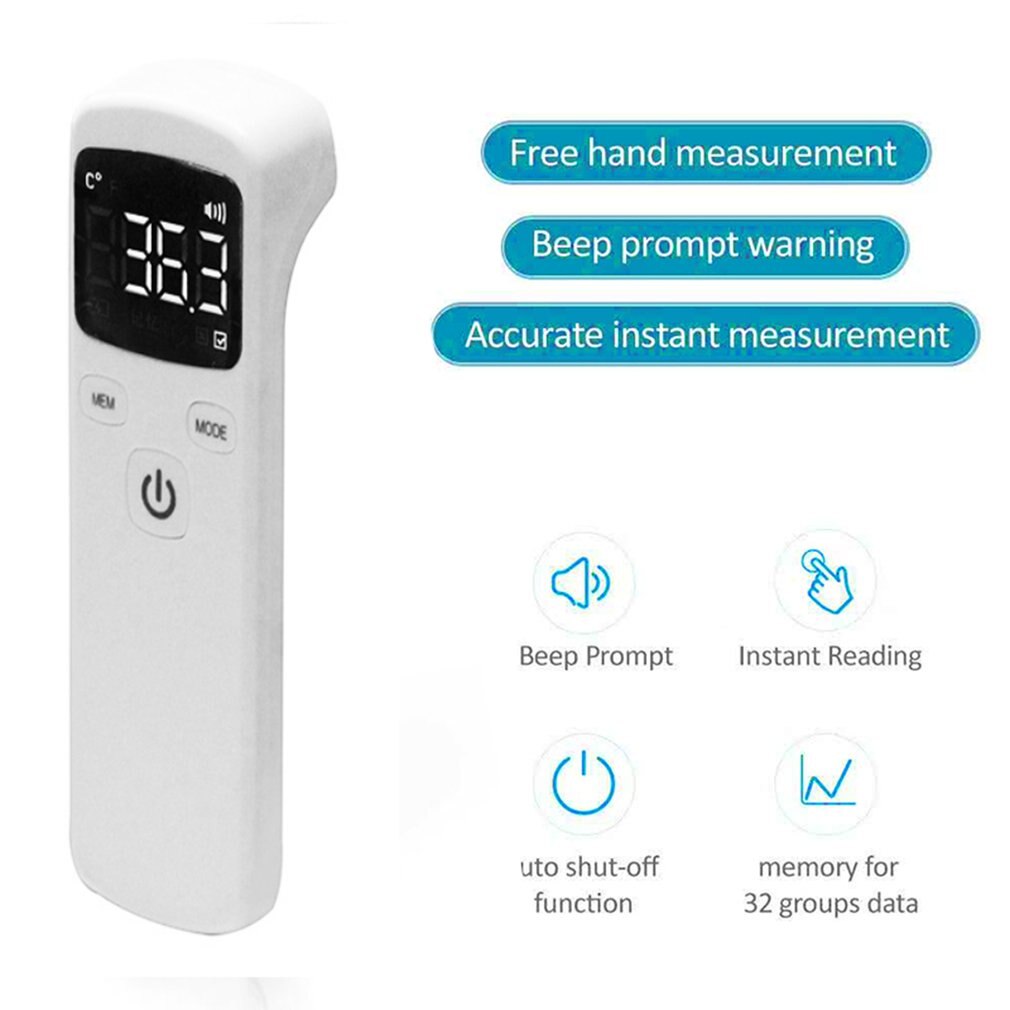 Adult Non-Contact Infrared Human Body Thermometer Home Hand-Held Digital Thermometer Temperature Measurement Mete