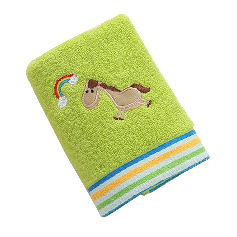 Cartoon Dier Patroon Milieuvriendelijke Absorptie Baby Handdoek Kind Handdoek Handdoek Huis Schoonmaken Gezicht Voor Peuter Baby Kids: Green