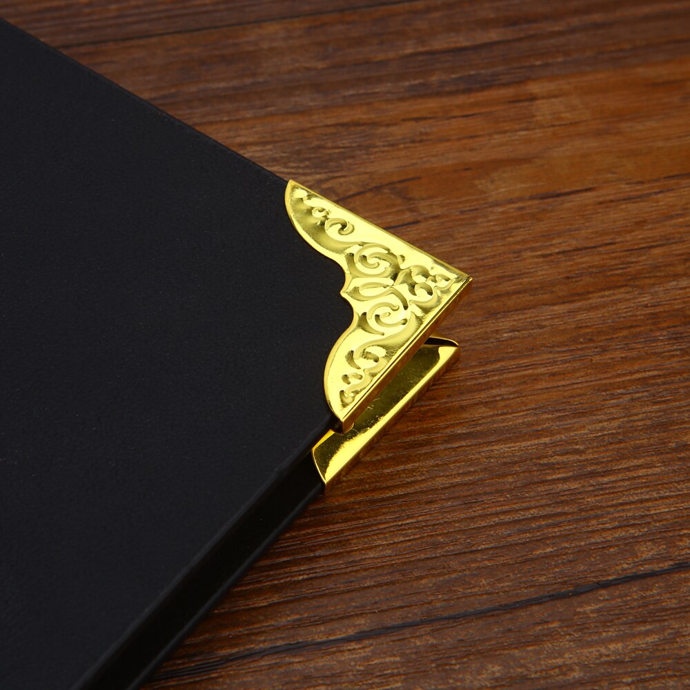 4pcs/lot Bronze Retro Hardware folder Package, DIY Album journal Metal Corner, travel notebook Antique Pack Corner
