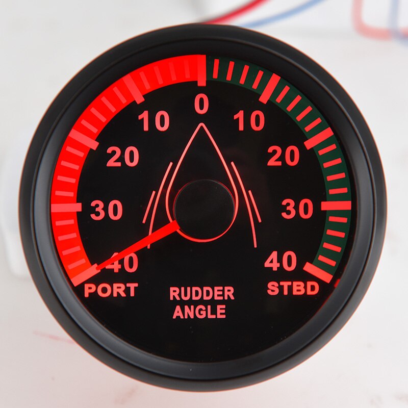 85mm Rudder Angle Indicator 0-190 ohm With Rudder Angle Sensor Set 12V/24V For Car Truck Boat Marine Accessories