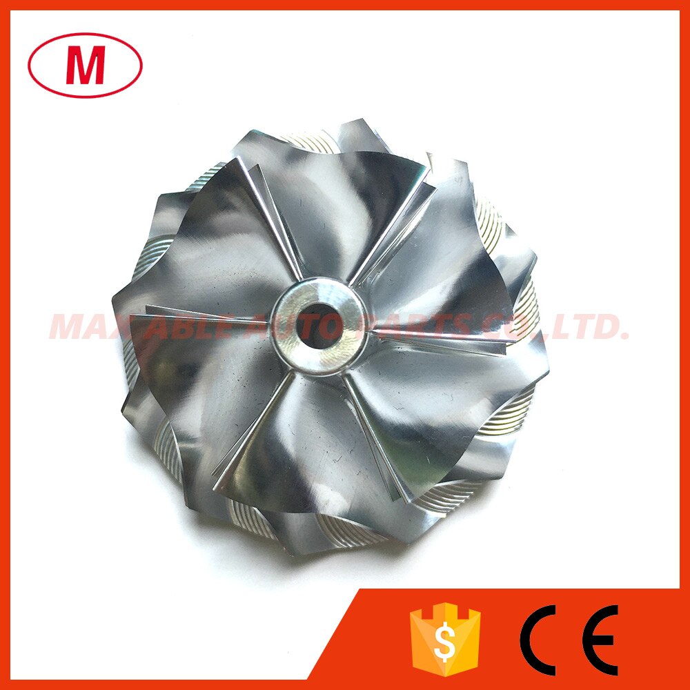TD04HL 43.75/57.25mm 6+6 blades Forward Turbo Billet Compressor wheel/Aluminum 2618/turbocharger Milling wheel