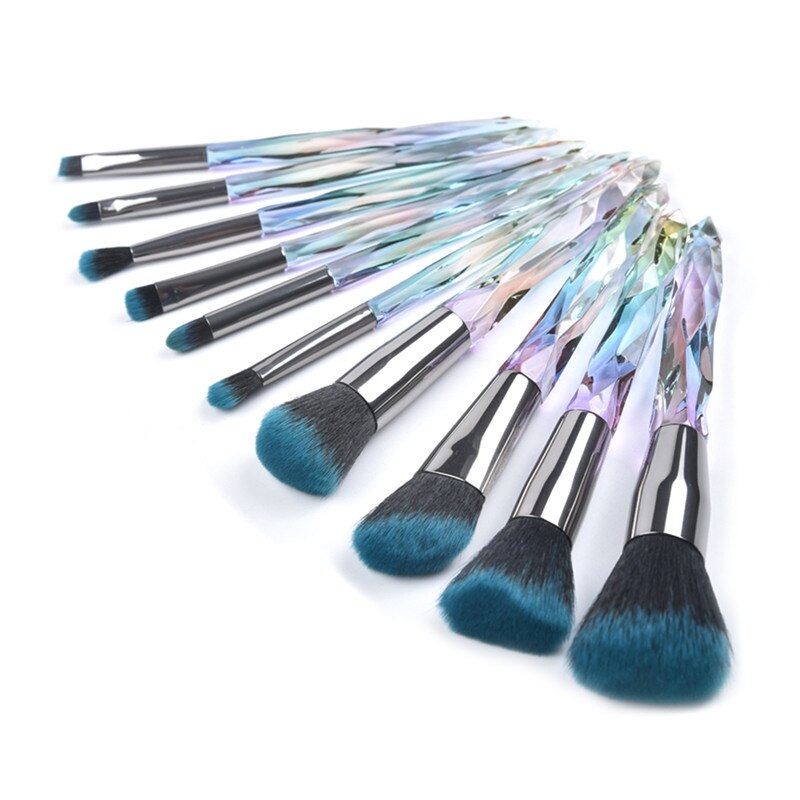 Rose Gold/Diamond 10 pcs/Set Unicorn Makeup Brushes Women Beauty Makeup Cosmetic Tools For women Beauty Make up: diamond unicorn 02