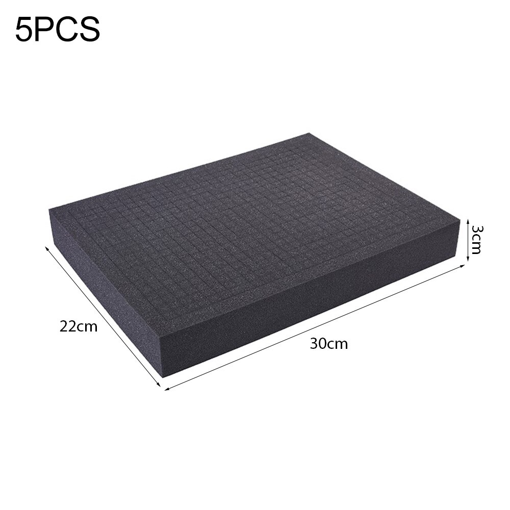 1/5pcs Pré-Coupe Insert En Mousse Haute Densité Pick Mousse Outil Électrique Système de Transport Bloc Éponge Coussin En Mousse Pour Boîte À Outils: 5pcs-30x22x3cm