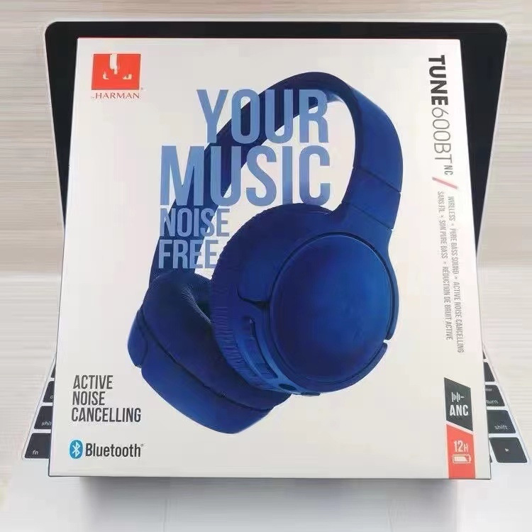 Geschikt voor JBL 600BT draadloze Bluetooth-headset ruisonderdrukkende microfoon gaming muziek Bluetooth-headset logo: Blauw