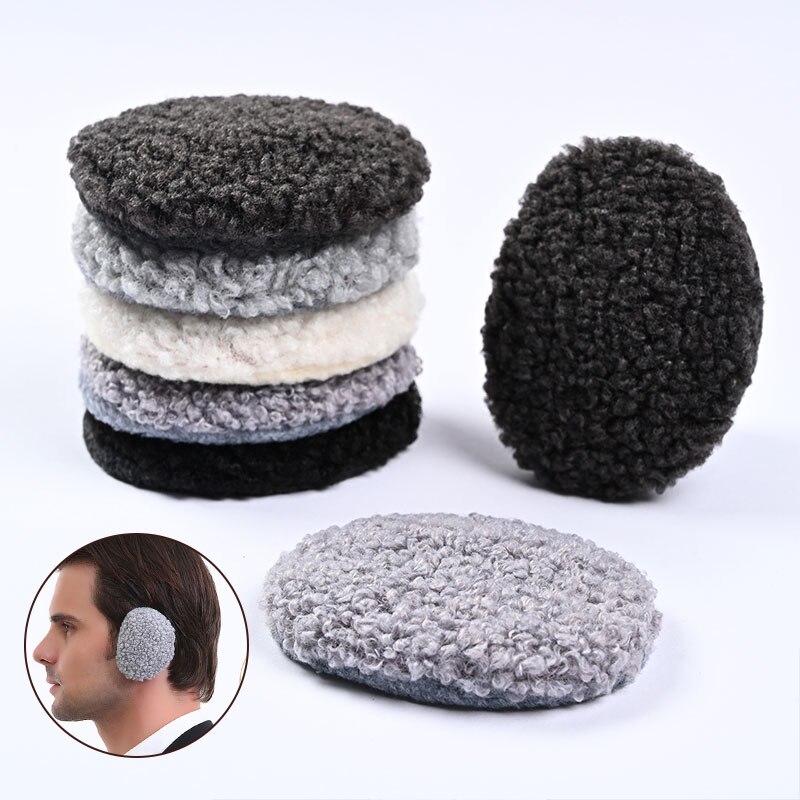 1Pair Bandless Ear Muffs Winter Thick Warm Fleece Ear Muffs Ear Covers Women Men Ourdoor Cold Weather Windproof Ear Warmer