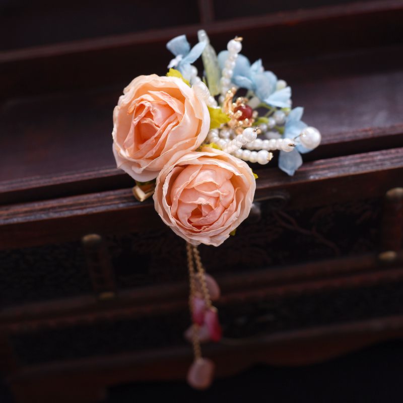 Luxus Haar Zubehör für Frauen Jahrgang Blume Haarnadel Hanfu Hairgrip