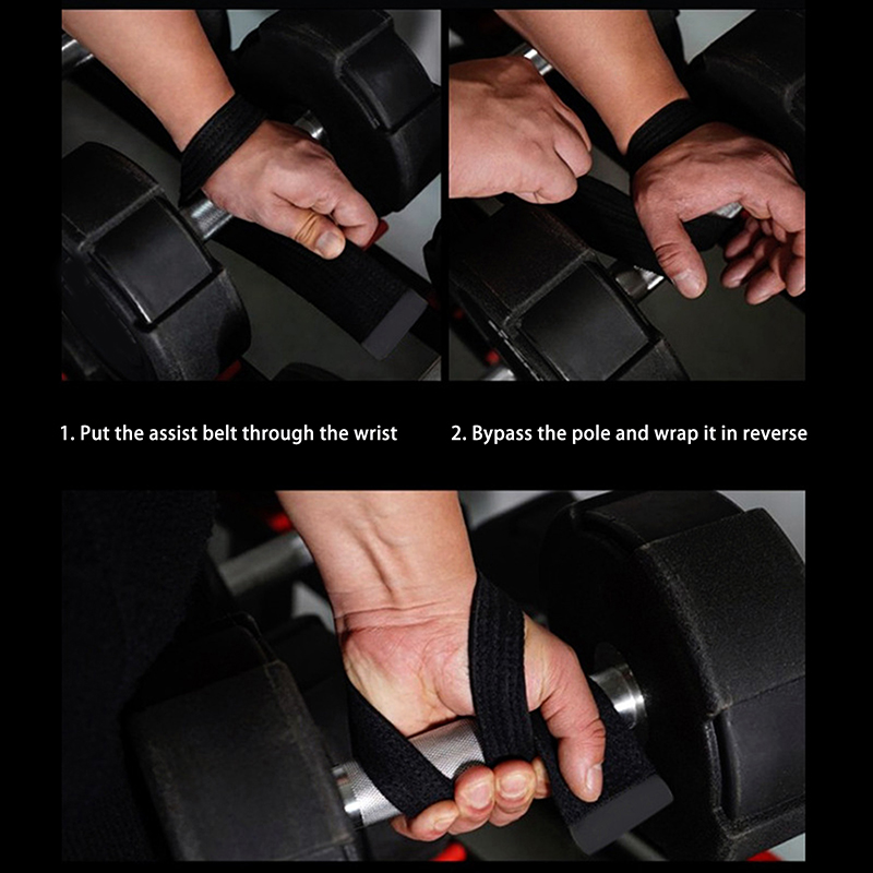 1 Paar Gym Hijsbanden Gewichtheffen Pols Gewicht Riem Body Building Handschoenen Voor Vrouwen Mannen Fitness Crossfit Halters Power