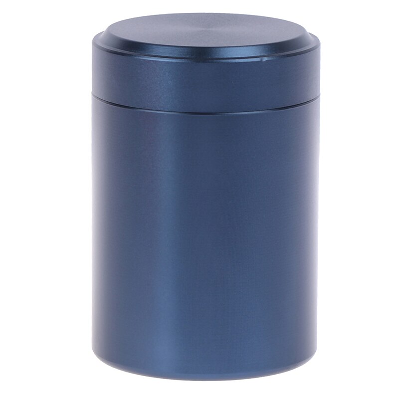 1 pc aluminiumsforseglede bokser av metall bærbar reise te lufttett luktbeskyttet beholder stashkrukke 65*45mm: Marinen
