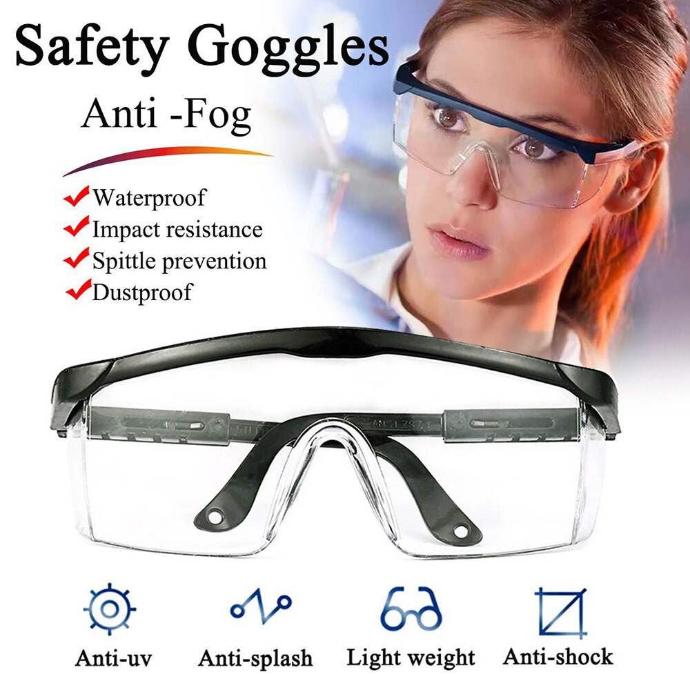 Anti Fog Protective Eyeglasses Safety Goggles Glasses Eye Protection Clear Vent Protective Glasses Lab Work
